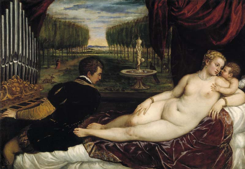 Венера с Органистом и Купидоном