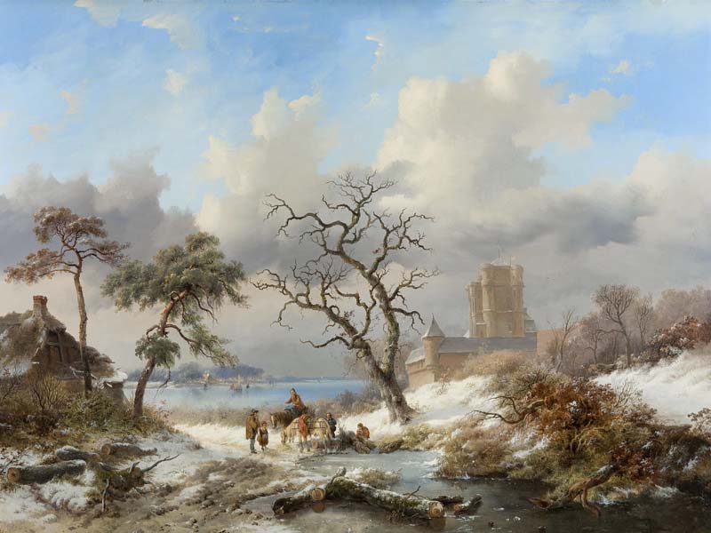 Голландский зимний пейзаж IV
