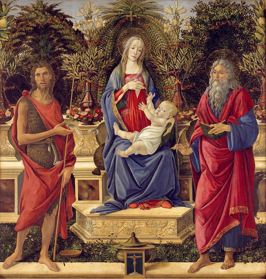 Дева и младенец  между святым Иоанном Крестителем и Святым Иоанном Евангелистом