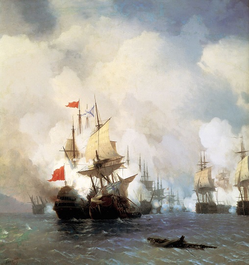 Бой в Хиосском проливе 24 июня 1770 г. 1848