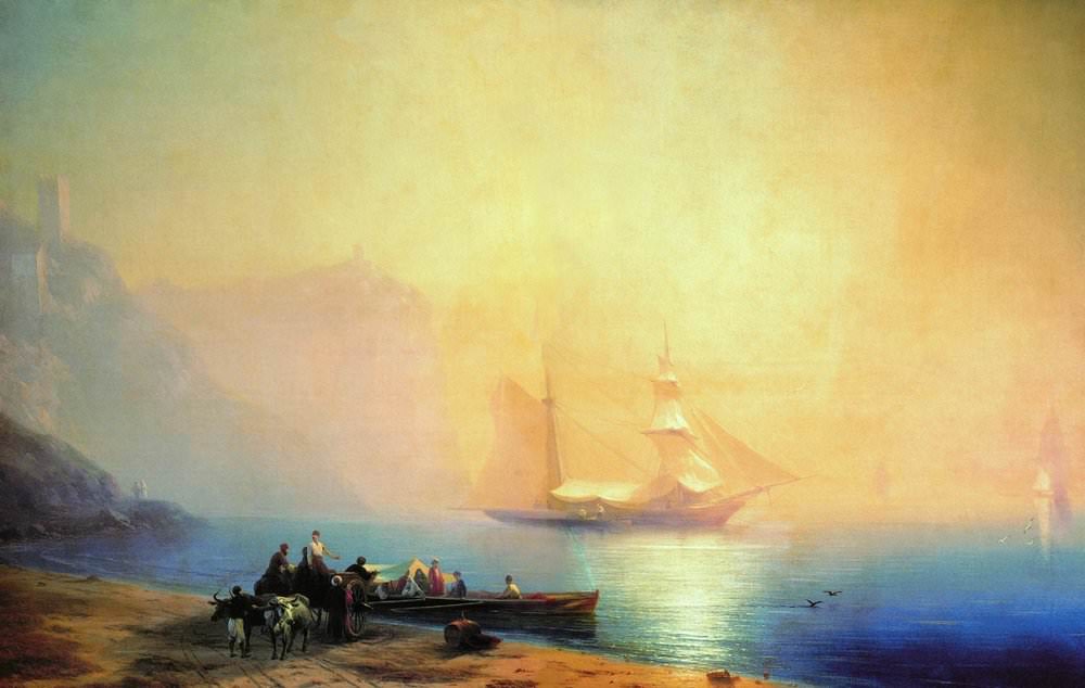 Утро на морском берегу. Судак 1856
