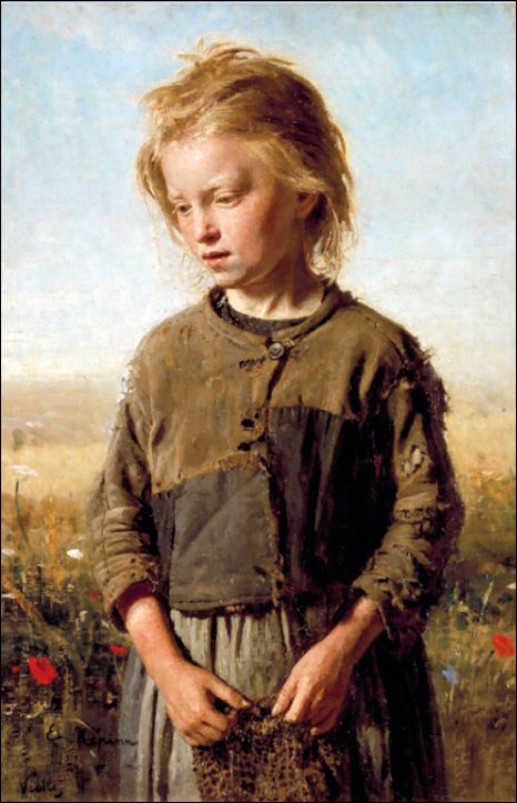 Нищая (Девочка-рыбачка) Вёль. 1874