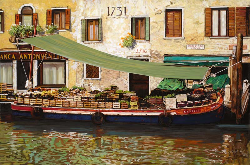 Плавучий рынок в Венеции