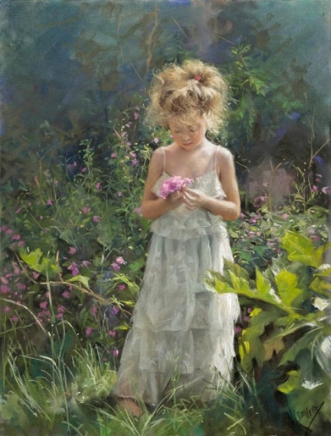 Девочка с цветочками