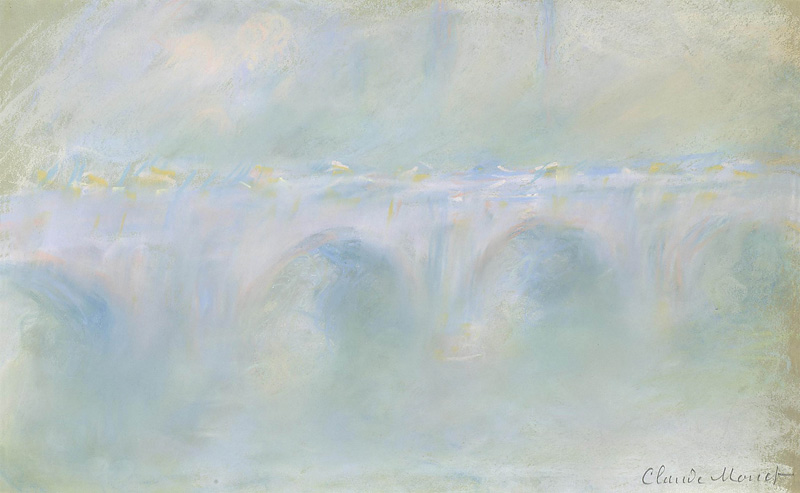 Репродукция картины 'Мост Ватерлоо. Эффект тумана' Моне Клод. Купить