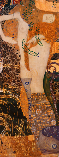 Репродукция картины 'Морские змеи' Климт Густав. Купить
