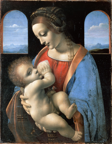 Репродукция картины 'Мадонна Литта' Да Винчи Леонардо. Купить