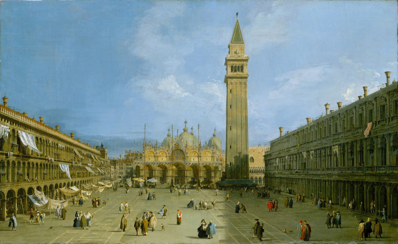 Репродукция картины 'Площадь Сан-Марко' Каналетто. Купить