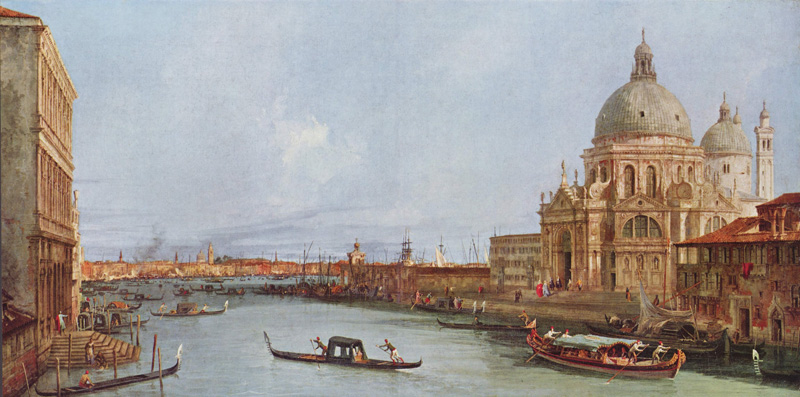 Репродукция картины 'Церковь Санта Мария делла Салюте' Каналетто. Купить
