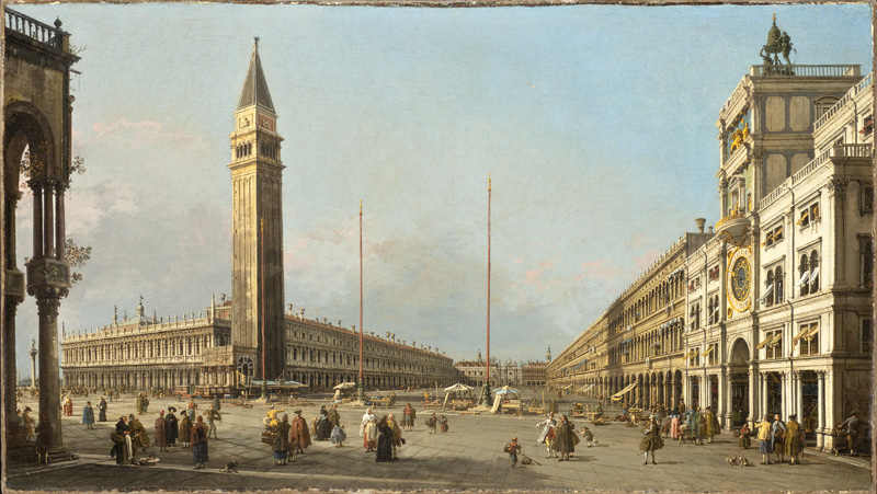 Репродукция картины 'Площадь Сан-Марко II' Каналетто. Купить