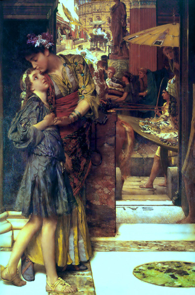 Репродукция картины 'Прощальный поцелуй' Альма -Тадема Лоуренс. Купить