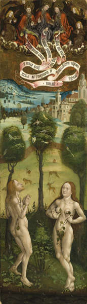 Репродукция картины 'Адам и Ева в раю' Полак Ян. Купить
