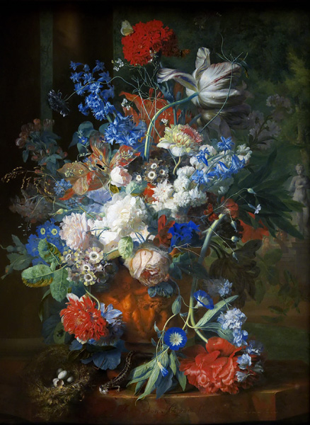 Репродукция картины 'Букет цветов в парке' Ван Хейсум Ян. Купить