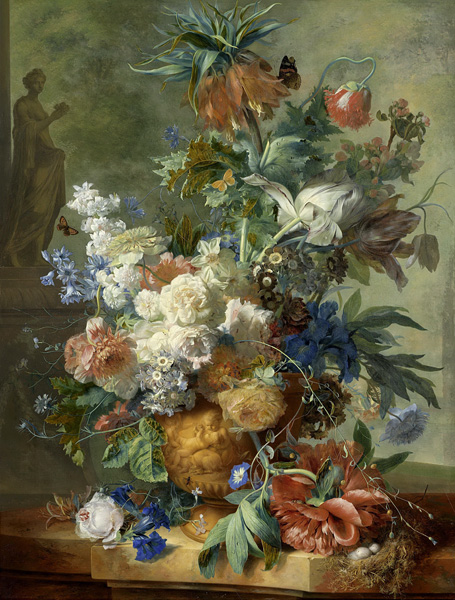 Репродукция картины 'Натюрморт с цветами V' Ван Хейсум Ян. Купить