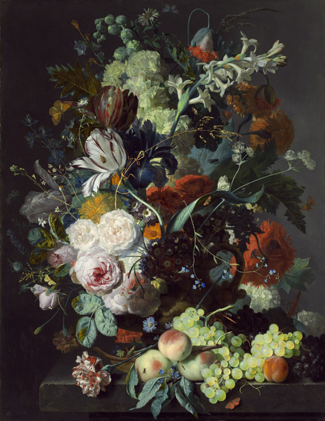 Натюрморт с цветами и фруктами III