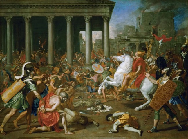 Репродукция картины 'Разрушение иерусалимского храма' Пуссен Николя. Купить