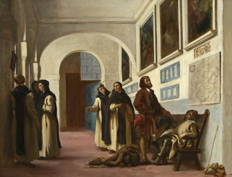 Христофор Колумб и его сын в монастыре францисканцев Ла Рабида