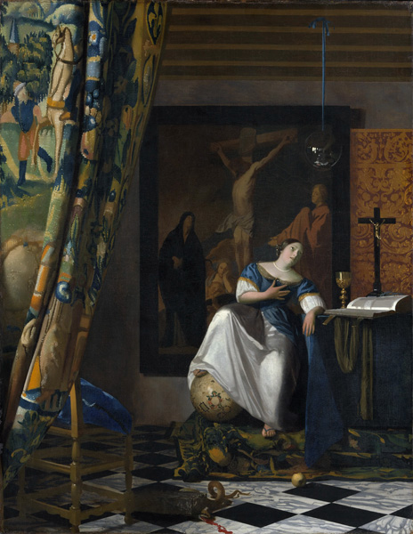 Репродукция картины 'Аллегория католической веры' Вермеер Ян. Купить