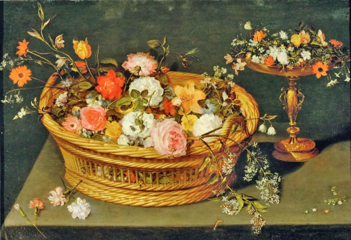 Репродукция картины 'Натюрморт с цветами VI' Брейгель Ян (младший). Купить