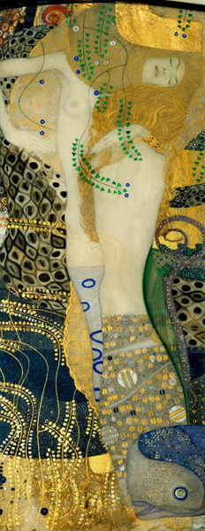 Репродукция картины 'Водяные змеи I' Климт Густав. Купить