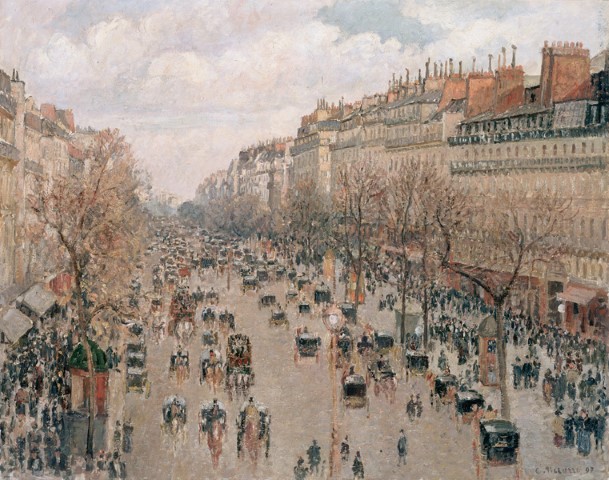 Бульвар Монматр в Париже