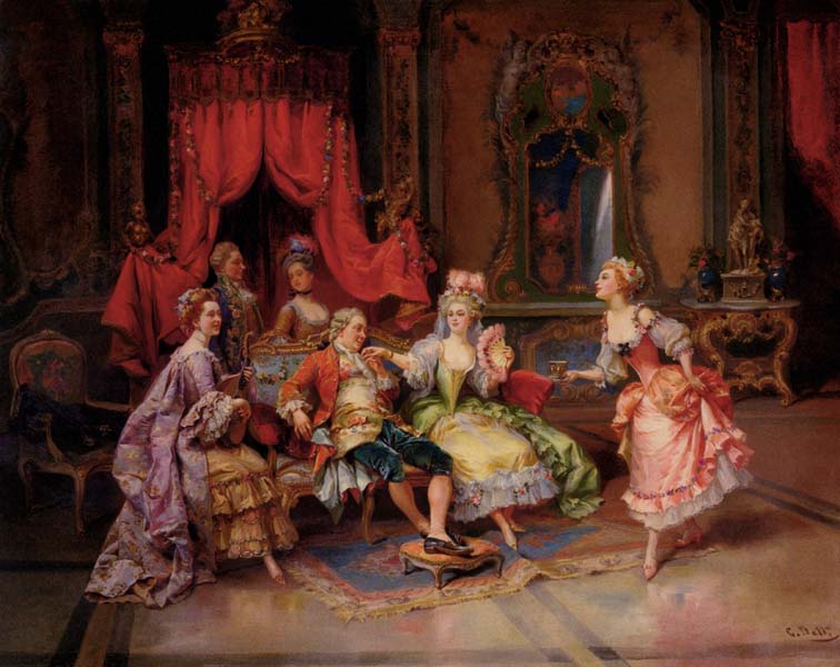 Луи XV в тронном зале