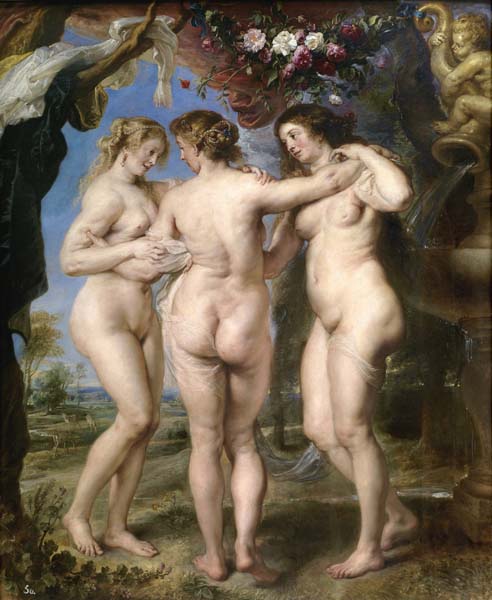 Репродукция картины 'Три грации II' Рубенс Питер Пауль. Купить
