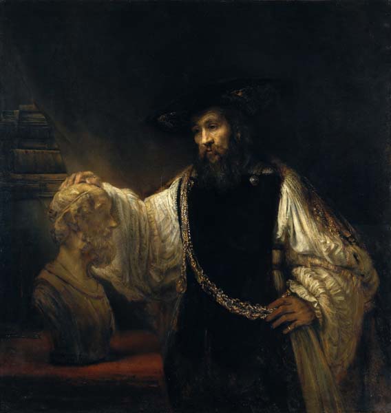 Репродукция картины 'Аристотель с бюстом Гомера' Рембрандт ван Рейн. Купить