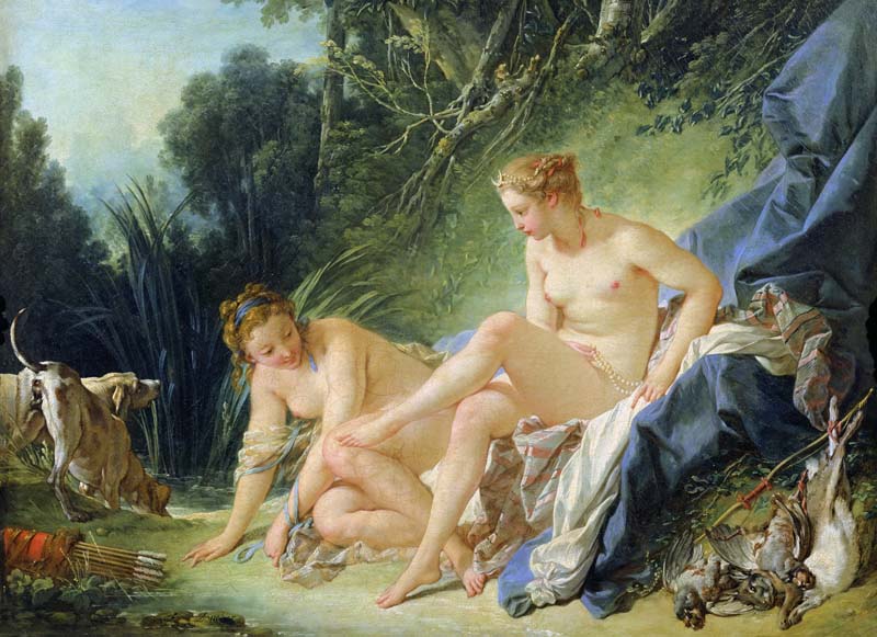 Репродукция картины 'Диана после купания' Буше Франсуа. Купить