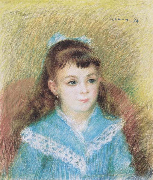 Репродукция картины 'Портрет девочки' Ренуар Огюст. Купить