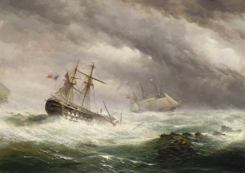 Репродукция картины 'Эндимион, спасающий двупалубное судно' Коллс Эбенезер. Купить