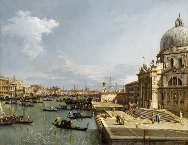 Репродукция картины 'Большой канал с Санта Мария делла Салюте' Каналетто. Купить
