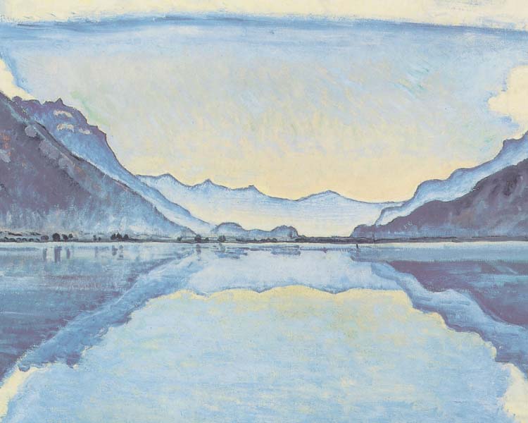 Репродукция картины 'Симметричное зеркальное отображение' Ходлер Фердинанд. Купить
