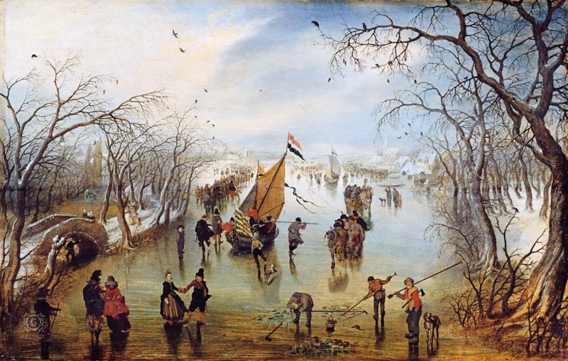 Репродукция картины 'Зима VI' Ван де Венне  Адриан. Купить