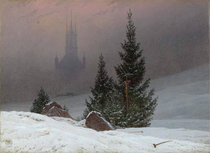 Репродукция картины 'Зимний пейзаж VIII' Каспар Давид Фридрих. Купить