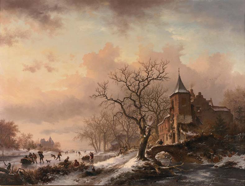 Голландский зимний пейзаж X
