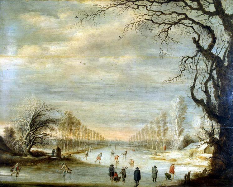 Репродукция картины 'Зимний пейзаж IX' Лейтенс Гейсбрехт. Купить