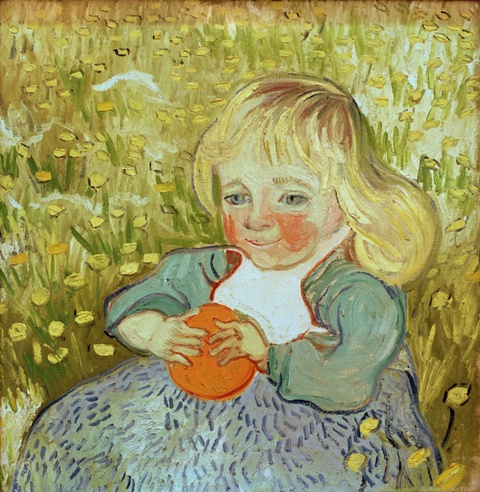 Репродукция картины 'Девочка с апельсином' Ван Гог Винсент. Купить