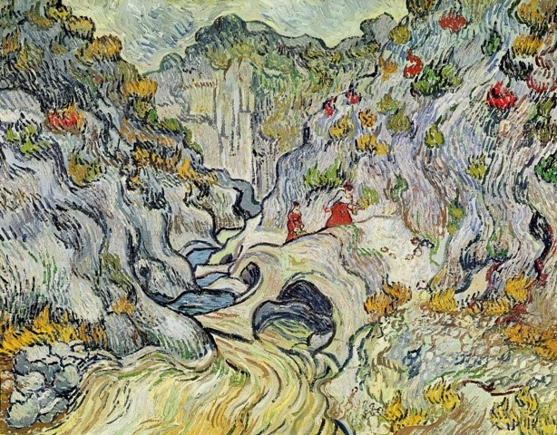 Репродукция картины 'Дорога через ущелье' Ван Гог Винсент. Купить
