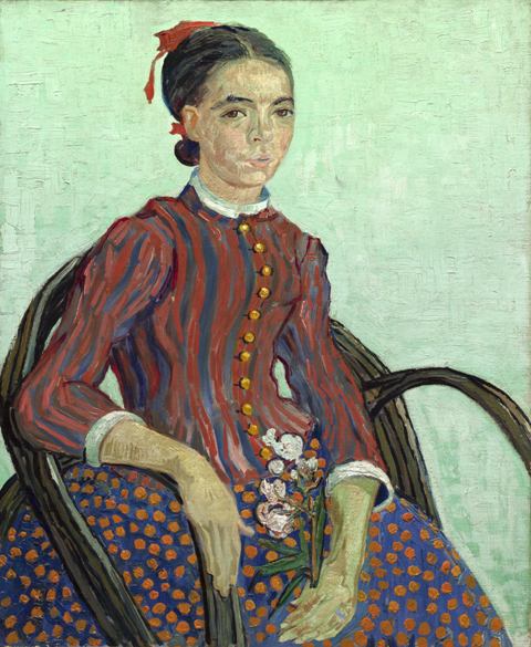 Репродукция картины 'Молодая японка' Ван Гог Винсент. Купить