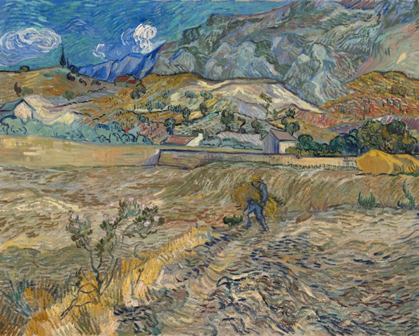 Репродукция картины 'Пейзаж в Сен-Реми' Ван Гог Винсент. Купить