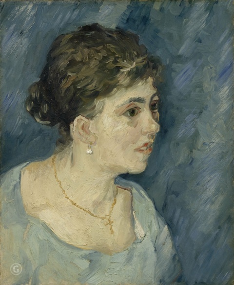 Портрет женщины в голубом