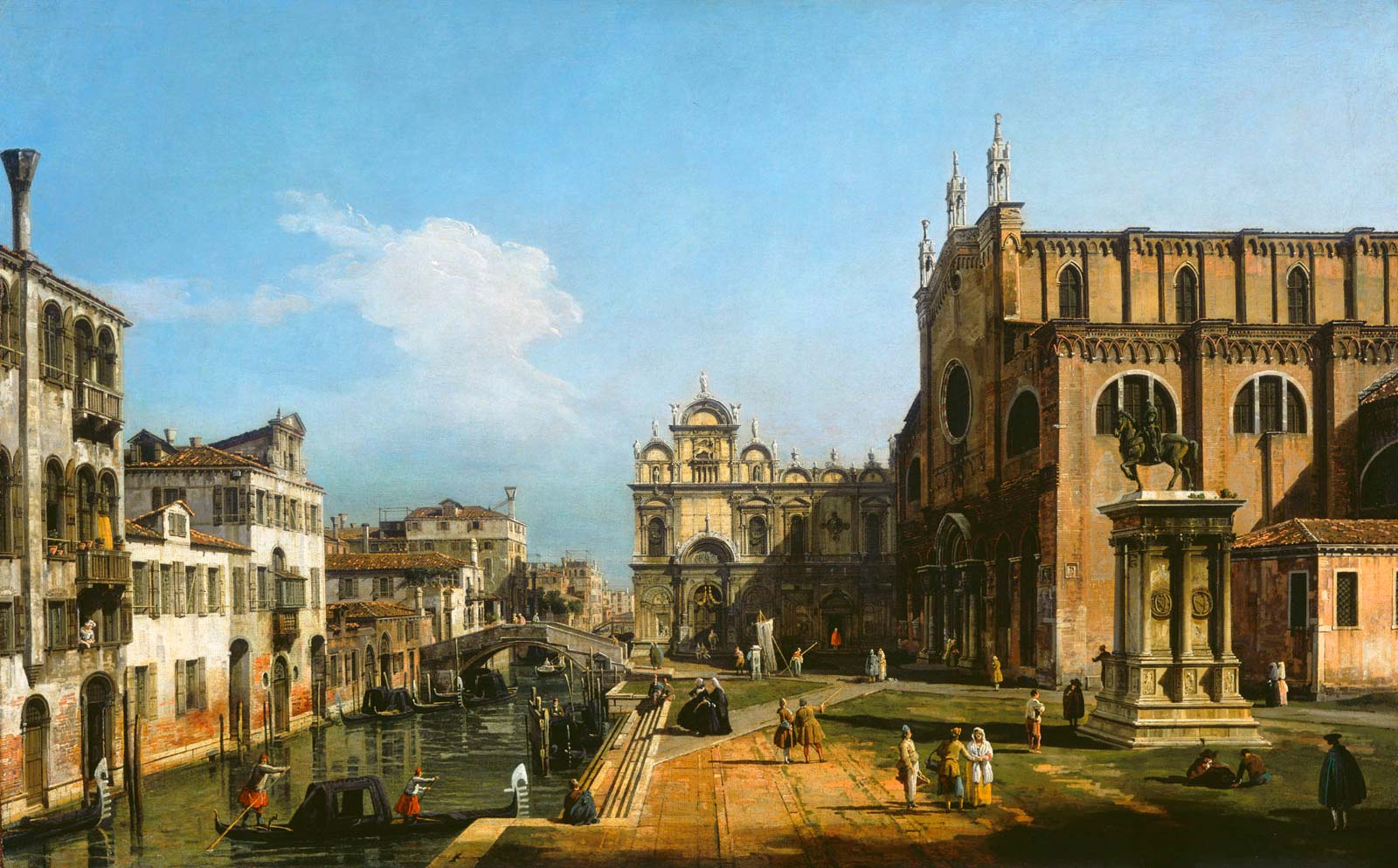 Репродукция картины 'Венеция, собор Санти-Джованни Паоло' Беллотто Бернардо. Купить