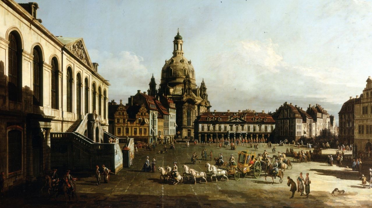 Площадь Нового рынка в Дрездене