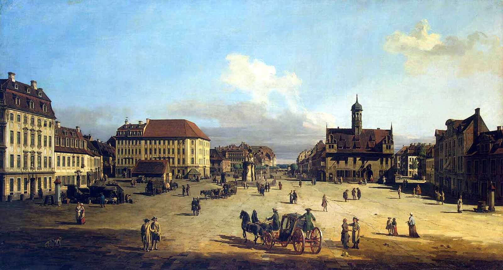 Рыночная площадь Нойштадта в Дрездене