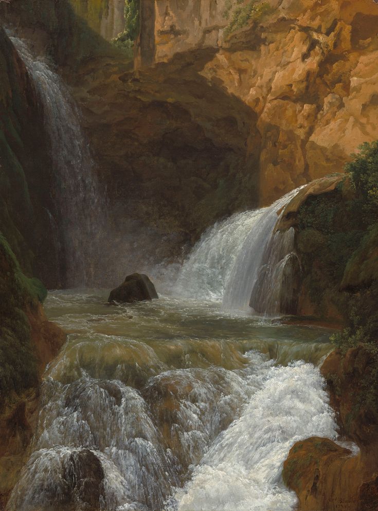 Вид на водопады в Тиволи