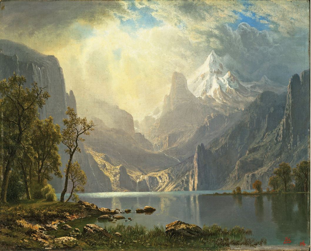Репродукция картины 'В горах Сьерры' Бирштадт Альберт. Купить