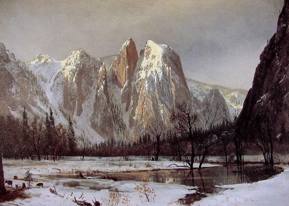 Репродукция картины 'Йосемитская - долина' Бирштадт Альберт. Купить