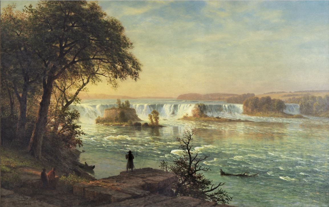 Репродукция картины 'Ниагарский водопад' Бирштадт Альберт. Купить