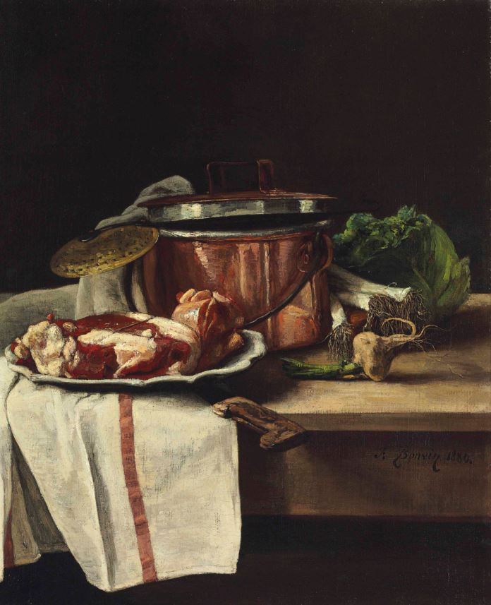 Репродукция картины 'Натюрморт с мясом' Бонвен Франсуа. Купить